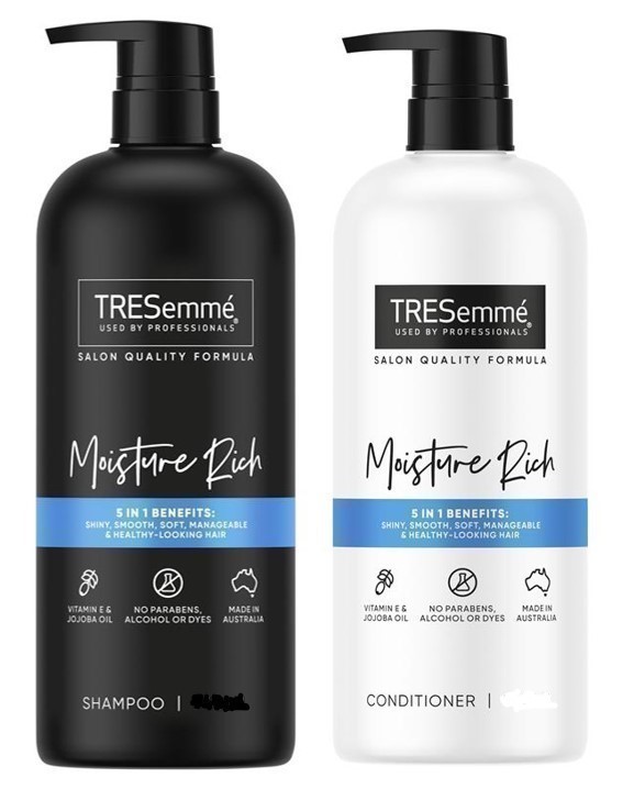 TRESEMME Value Pack Moisture Rich Shampoo & Conditioner, 1.2L.