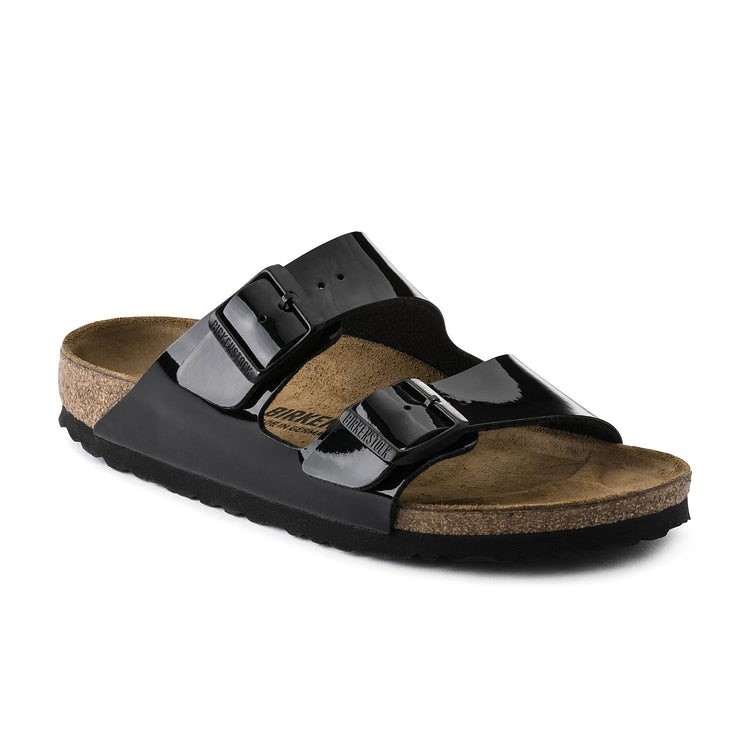 BIRKENSTOCK Arizona BS Sandals, Size 43, Black Patent. Buyers Note - Disco