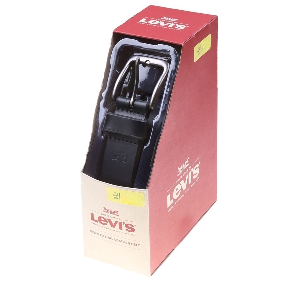 LEVI'S Men's Casual Leather Belt, Pant Size 38, Black. NB: not in original