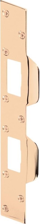 2 x PRIME-LINE U 9427 Combo Deadlatch and Deadbolt Strikes, Heavy Duty, Bra