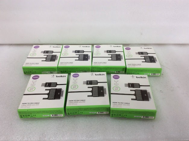 Belkin HDMI TO DVI 1.8M Cable - New (Lot of 7)