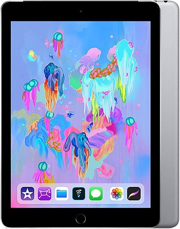 APPLE iPad 9.7 (6th Gen A1954) WiFi/Cellular 32GB Space Grey (Renewed)