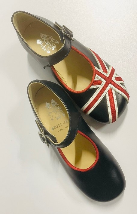 StartRite Union Flag Kids Leather Shoe UK9/EUR29/US11x1
