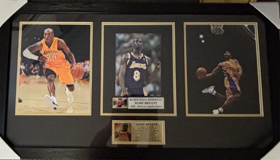 KOBE BRYANT SIGNED & FRAMED