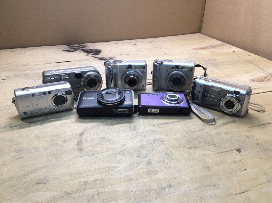 Canon / Sony Mix Model Digital Camera (Lot of 7)