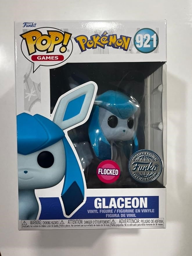 Funko Pop! Pokemon Glaceon Flocked Vinyl Figure