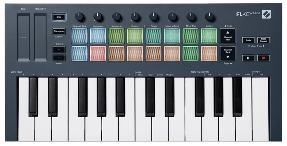 Novation FLkey Mini USB MIDI Keyboard Controller for FL Studio. MINOR USE,