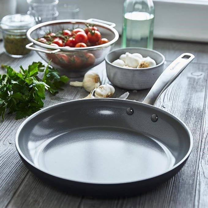 GREENPAN Chatham Hard Anodized Healthy Ceramic Nonstick, 10" Frying Pan Ski