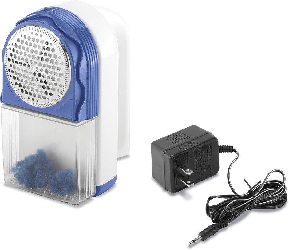 WHITMOR Deluxe Fabric Shaver, Lint Remover, Blue Metal - Manual Operation.