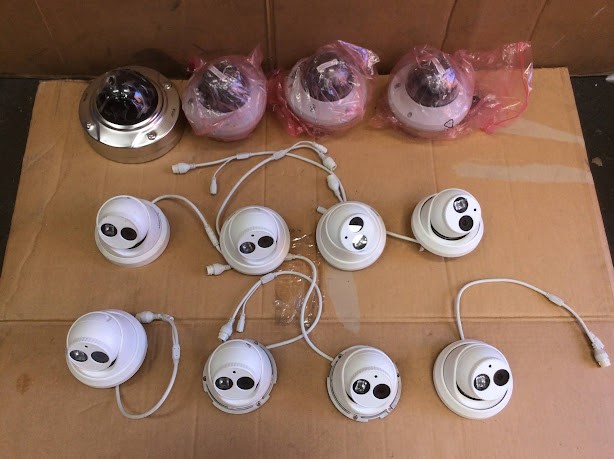 Interlogix TVD-1203/Hikvision/Axis Mixed Brand&Security Cameras(Lot of 12)