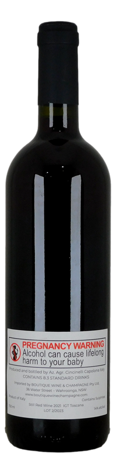 Cincenelli Marco L'Avanzo Igt Toscana Bio 2021 (6x 750mL)