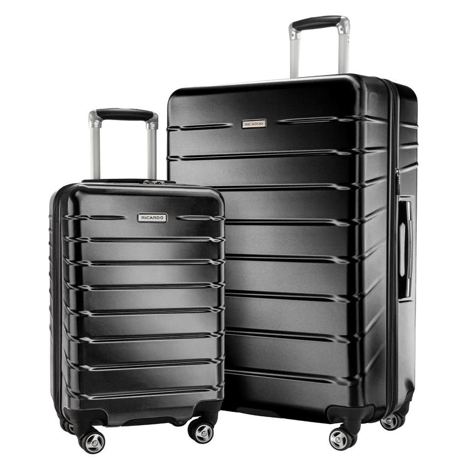 RICARDO BEVERLY Vista Point 2-Piece Hardside Luggage Set, Black, Large: 79c
