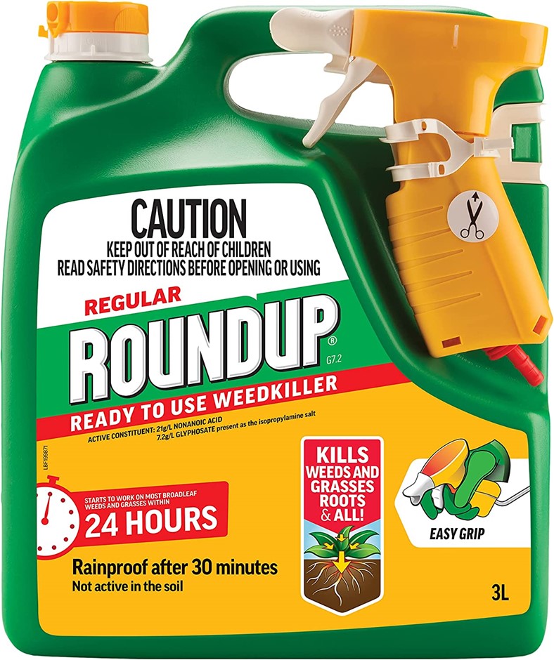 EVERGREEN Garden Care Roundup Regular 24H Weed Killer Spray 3 Litre, Green