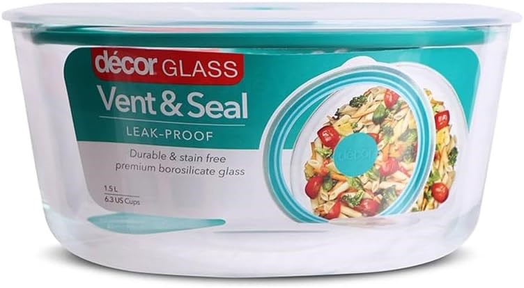 Décor VENT & SEAL GLASS ROUND 1.5L
