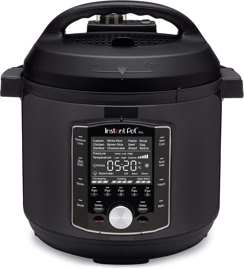 INSTANT POT Pro Electric Pressure Multi-Cooker, 8 Litre Capacity