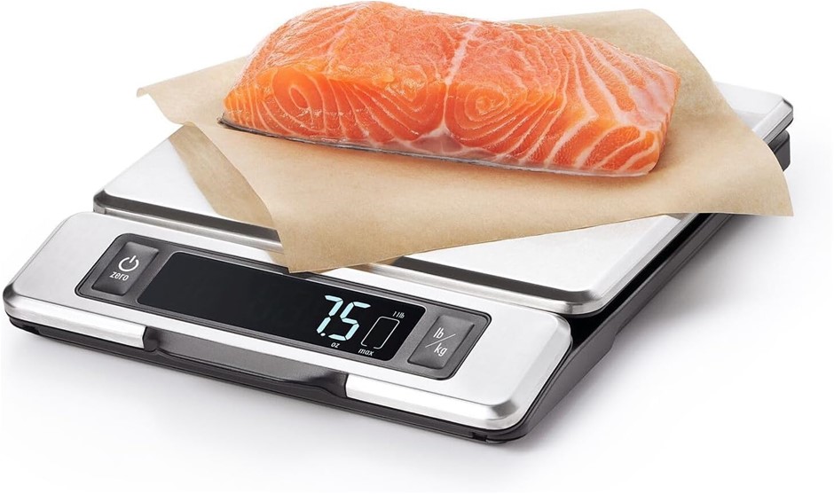 OXO Good Grips Food Scale with Pull-Out Display, Stainless Steel