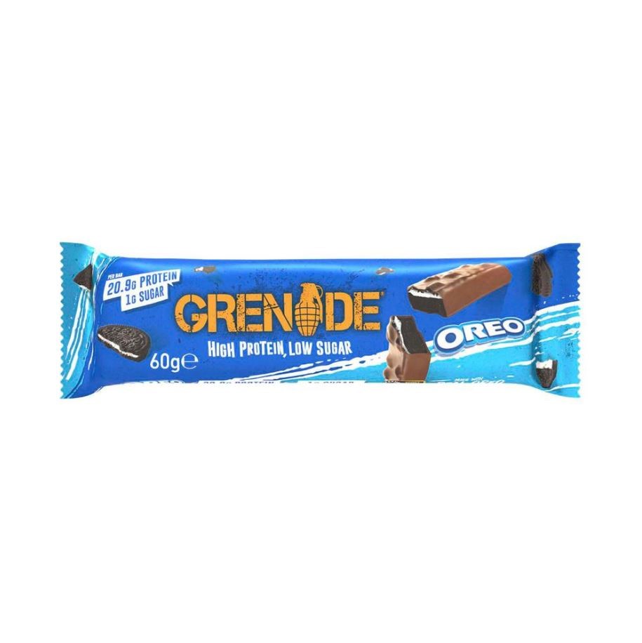 12 x GRENADE Oreo Low Sugar High Protein Bar, 60g. Best Before: 02/2026.