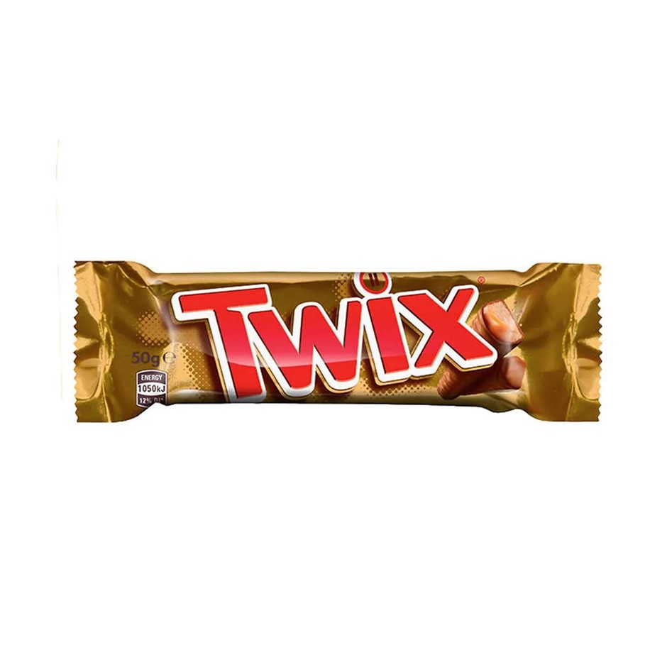34 x TWIX Chocolate Bars, 50g. Best Before: 06/2026.