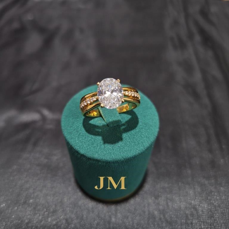 22K/Italy Solid Gold Filled Ring -(stamped 22K/Italy)-Warranty Quality-7 US