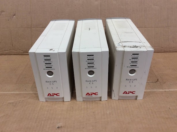 APC Back-UPS CS 350/650 UPS (Lot of 3)