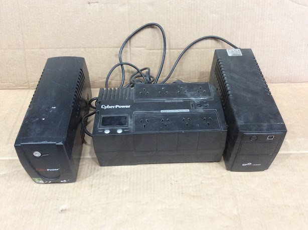 CyberPower BR850ELCD/Value1000EI-AU&Chase Power Opal 650 UPS (Lot of 3)