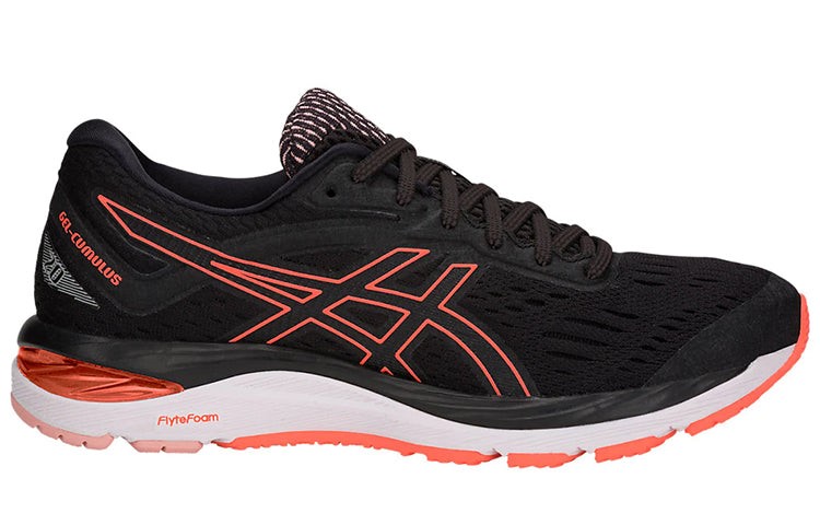 ASICS Women's Gel-Cumulus 20 Shoes, Size US9.5 / EU41.5, Black/Flash Coral