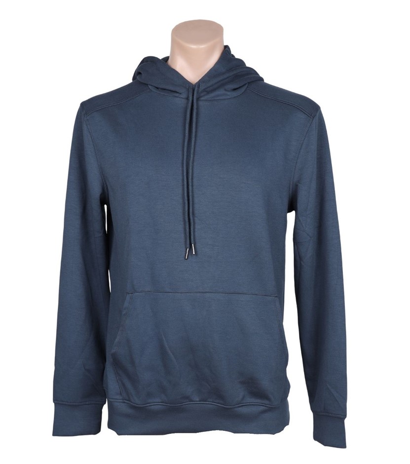 BOSTON TRADERS Men's Soft Hoodie, Size M, Mirage Blue. Buyers Note - Disco