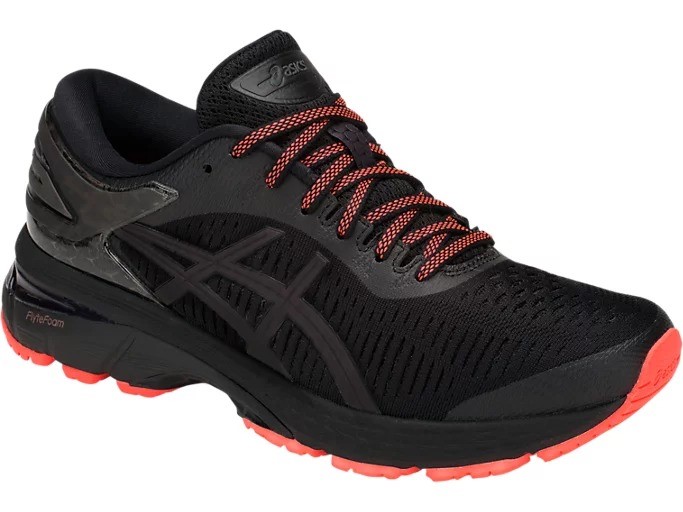 ASICS Women's Gel-Kayano 25 Lite-Show Shoes, Size US8 / EU39.5, Black/Black