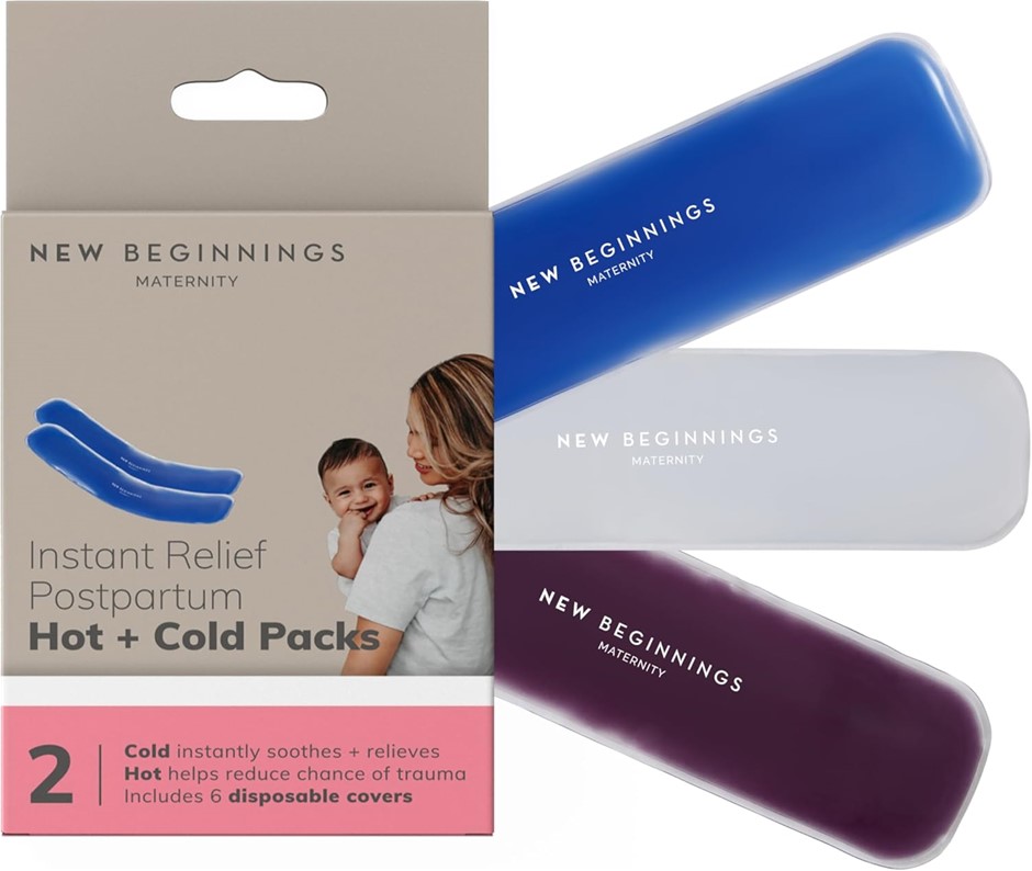 3 x NEW BEGINNINGS Instant Relief Postpartum Hot + Cold Packs (Set of 2).