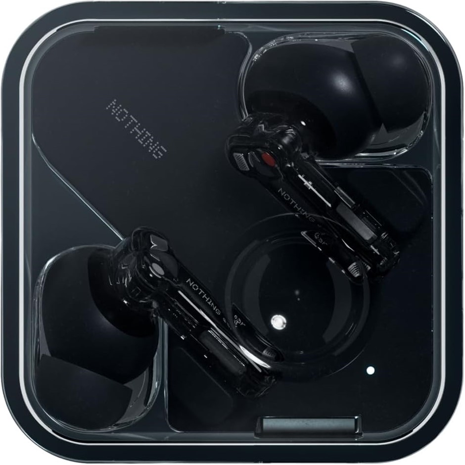 NOTHING Ear 2024 Black, 45 dB Smart ANC, 24-bit Hi-Res Audio, Up to 40.5 Ho