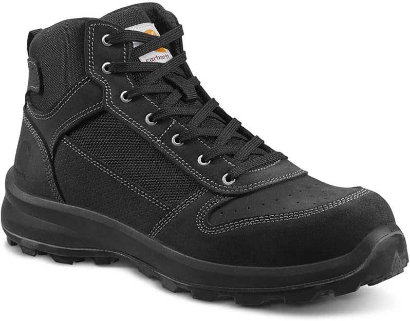 CARHARTT Men's Michigan Rugged Flex S1P Midcut Lace Up Safety Boot, Black,