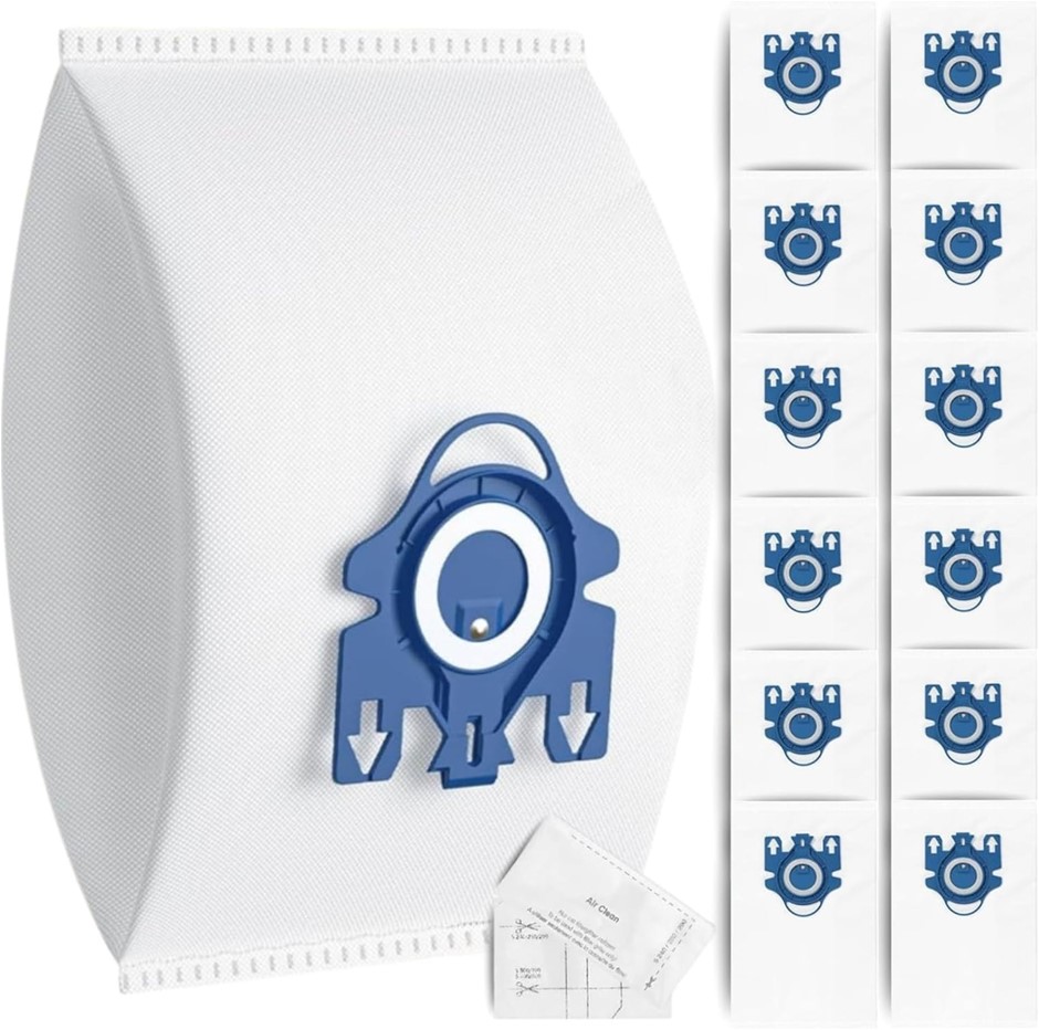 HYGIEIA 3D Airclean 12x Dust Bags for All Miele Vacuum Cleaners, Replacemen
