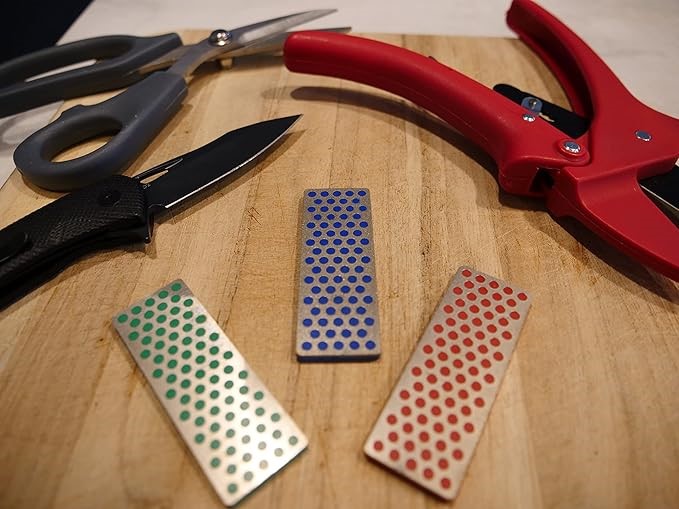 DMT - W7EFC Mini Whetstone 70mm Set of Three - DMTW7EFC Sharpener