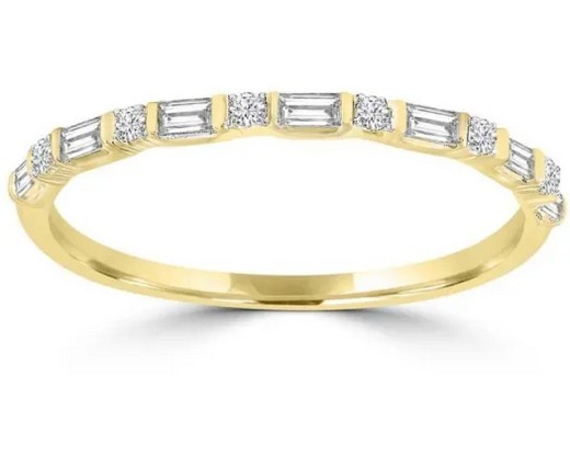9K Yellow GOLD 0.15CT HI I1 DIAMOND RING