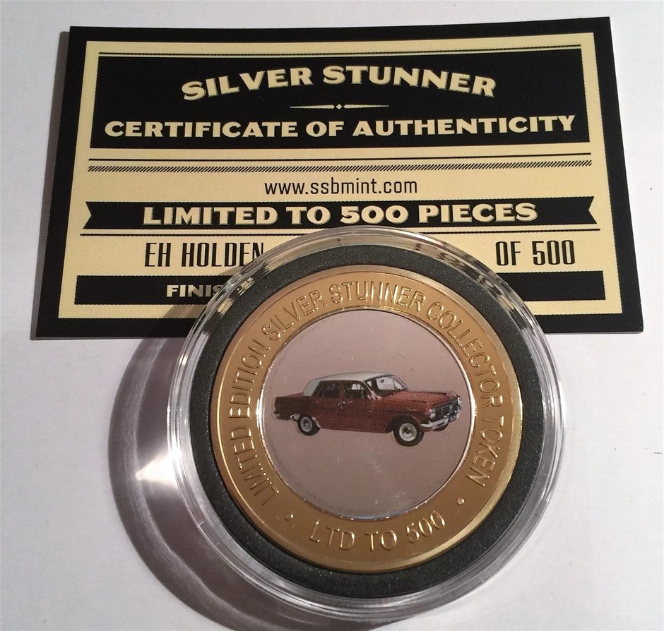 NEW EH Holden Colour Silver Stunner Coin LIMITED TO ONLY 500