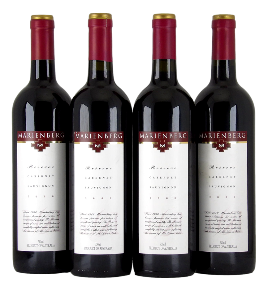 Marienberg No.1 Reserve Cabernet Sauvignon 2000 (4x 750mL),