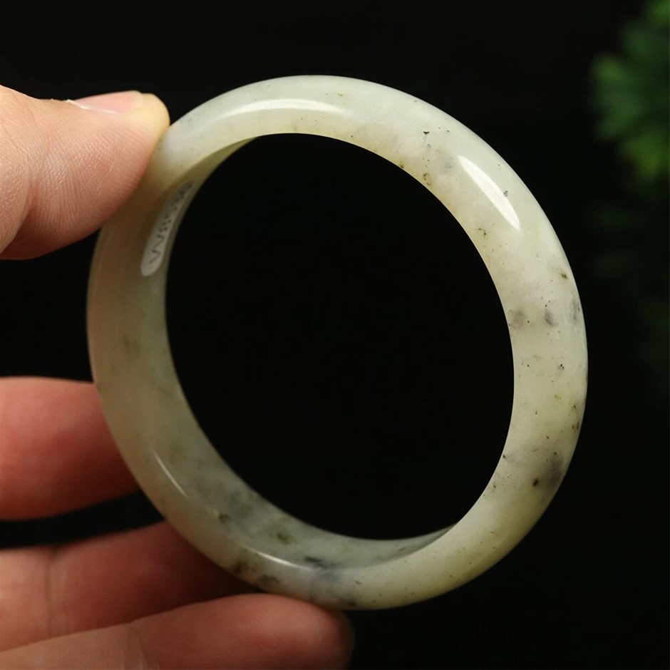 54.0mm Certified Natural Chinese Jade Bangle