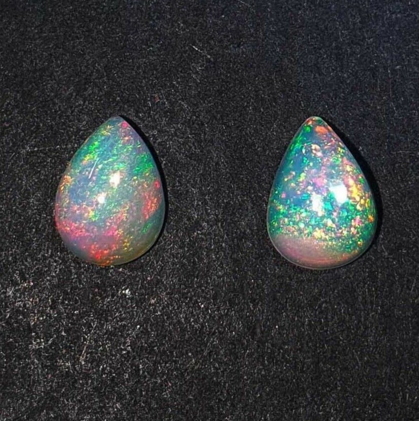 2.00ct (2pcs) Natural Ethiopian Opal Gemstone
