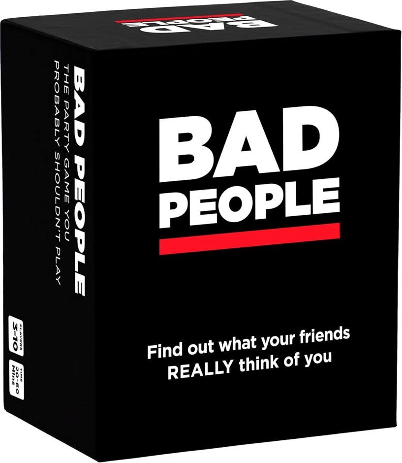 BAD PEOPLE Card Game, For 17Yrs+, The Party Game You Probably Shouldn't Pla
