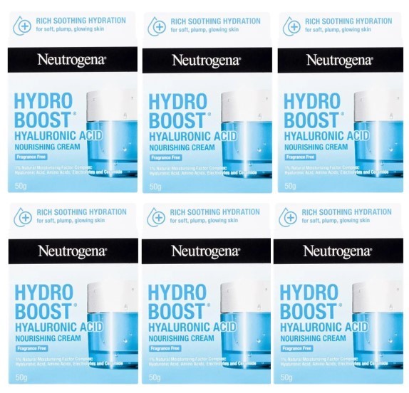 6 x NEUTROGENA Hydro Boost Emulsion 50 G, White, 50 g