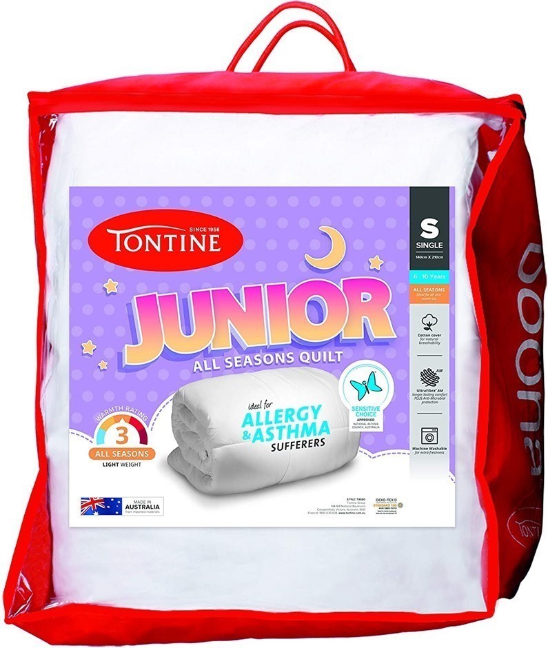 TONTINE Junior All Seasons Quilt, Ideal for Asthma and Allergy Sufferers, S
