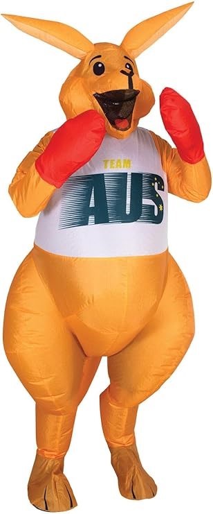 RUBIE'S Boxing Kangaroo Inflatable Costume for Adults, Australian Olympic C