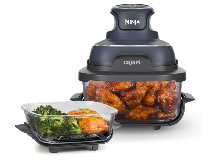Ninja Crispi™ 4-in-1 Portable Glass Air Fryer, CleanCrisp™ Glassware, 4-in-