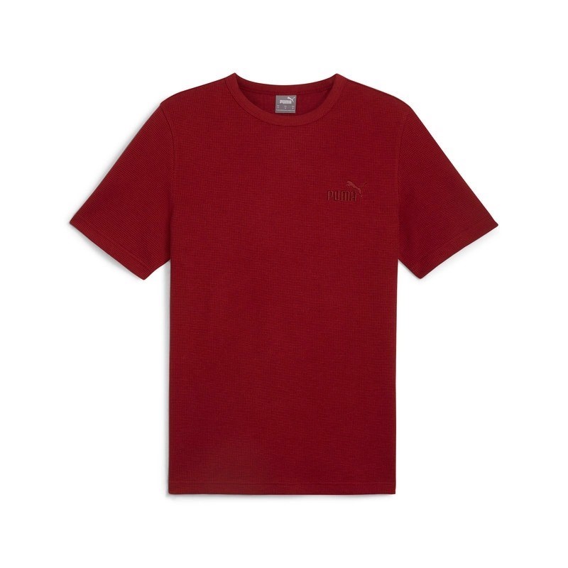 PUMA ESS Elevated Waffle Tee, Size M, Intense Red (13), 211809. Buyers Not