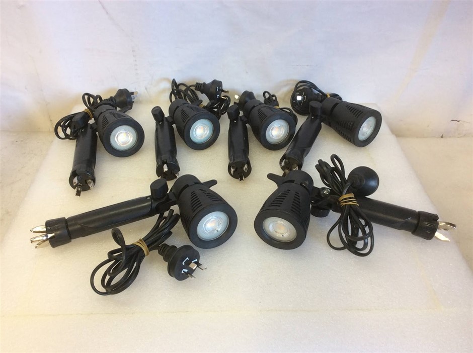 Mixed Brand LED Clip-On Display Spotlights (Lot of 6)