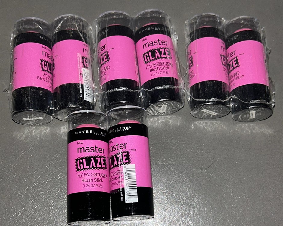 8x MAYBELLINE Master Glaze Blush Sticks (Pink Fever)