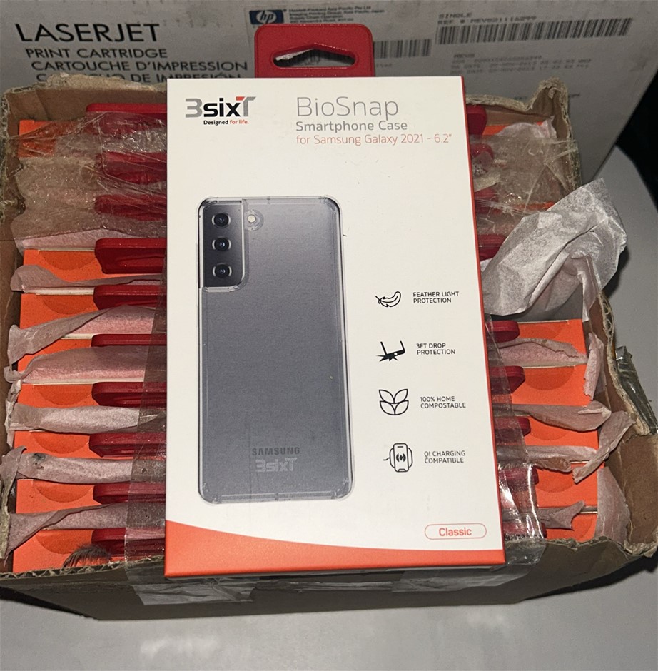 12x 3SIXT BioSnap Smartphone Cases for Samsung Galaxy 2021 - 6.2`