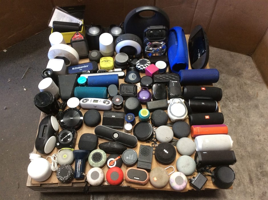 Mixed Brand Bluetooth Speakers And Smart Speakers Lot (Lot of 81)