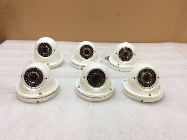 Mix Brand Vari-Focal 40M IR Dome Security Camera (Lot of 6)