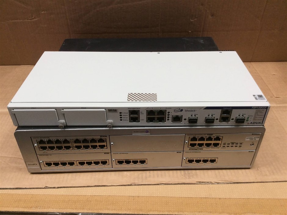 ADVA Network Termination Device + Alcatel-Lucent OmniPCX Telephone System